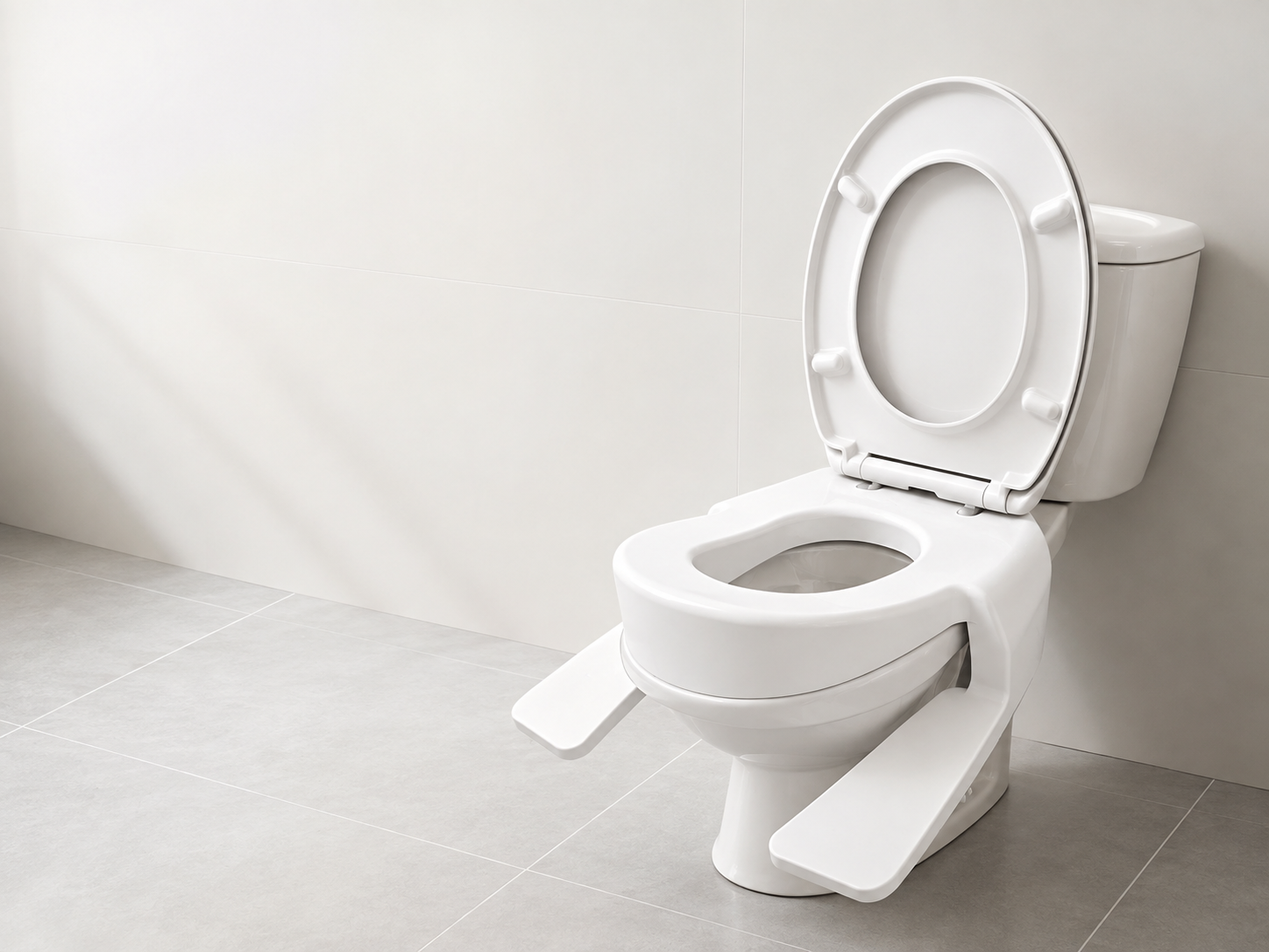 Hukōn installed on a standard toilet