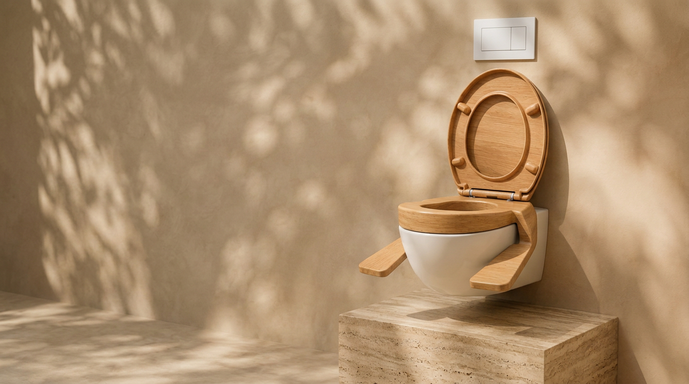 The Hukōn seat in natural wood